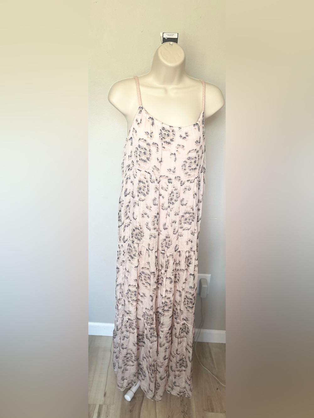 Elena Baldi Women’s Blush Pink Printed Maxi Dress